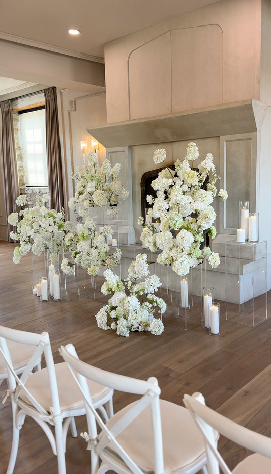 The White Hydrangea Backdrop
