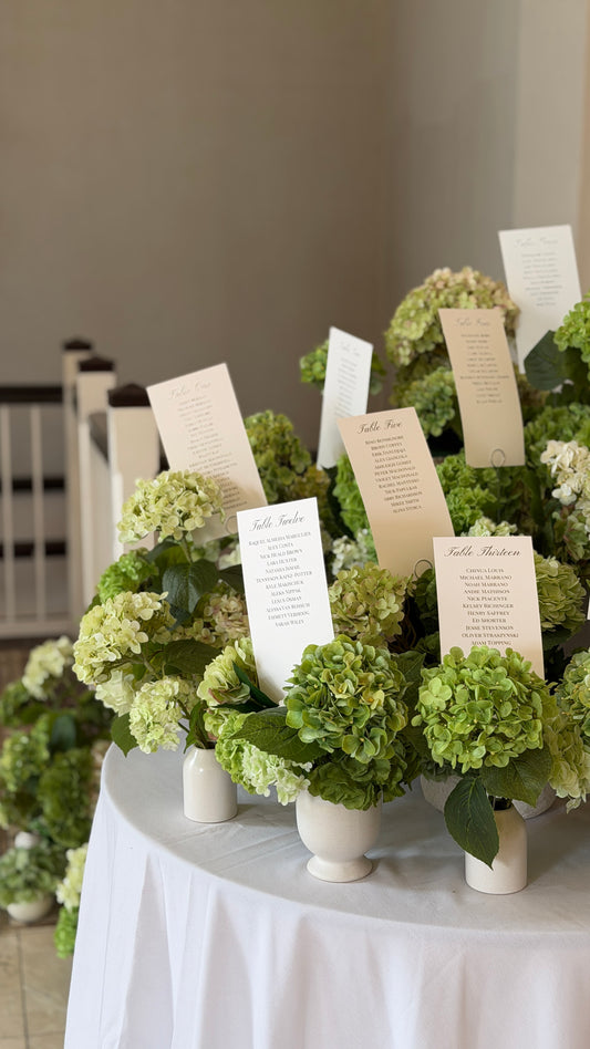 The Hydrangea Seating Chart