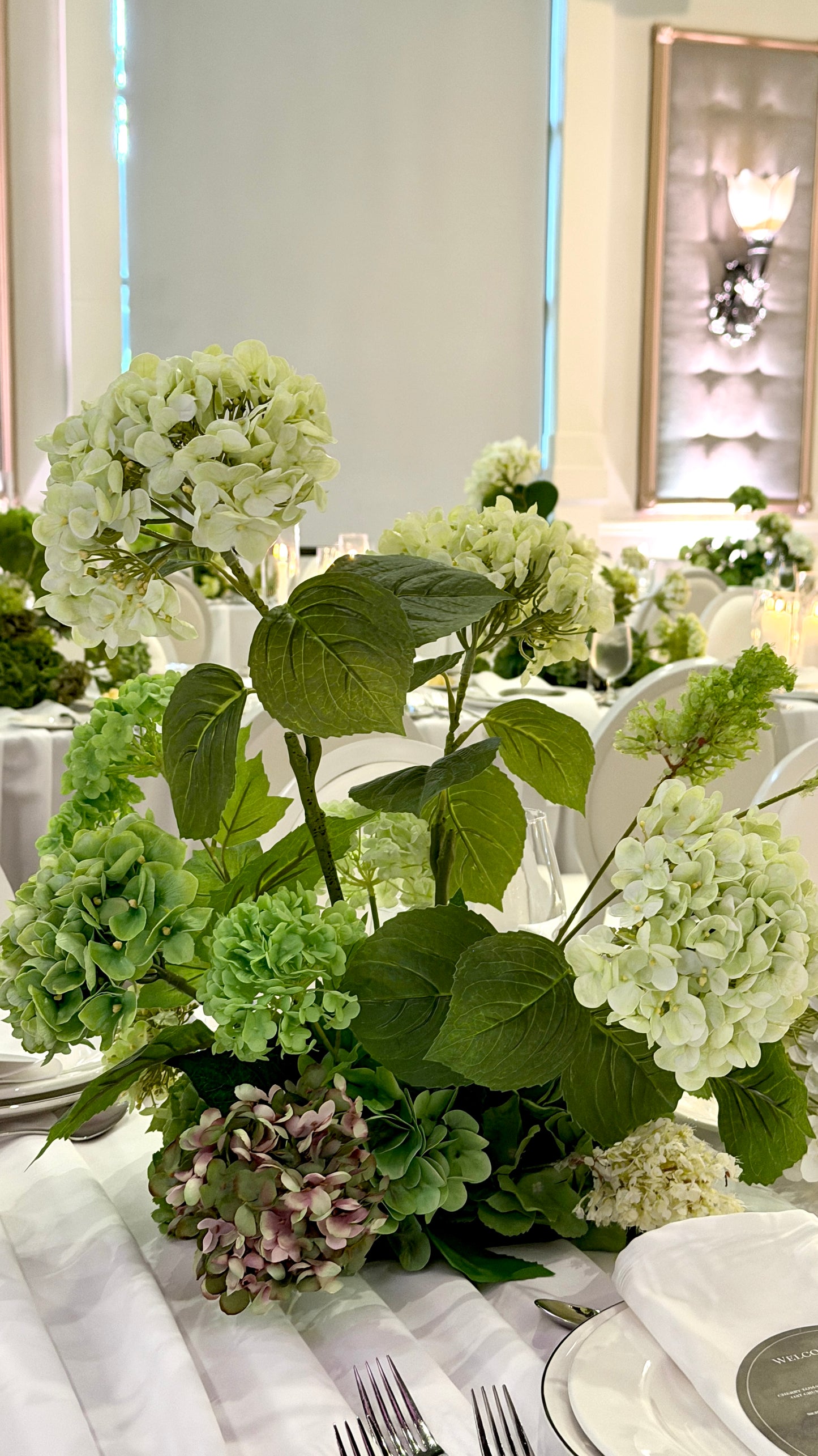 The Hydrangea Clusters Tabletop Packages