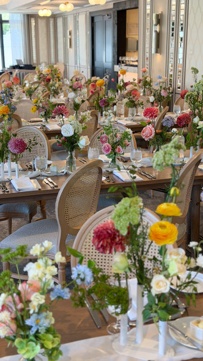 The Sunburst Bud Vase Tabletop Package