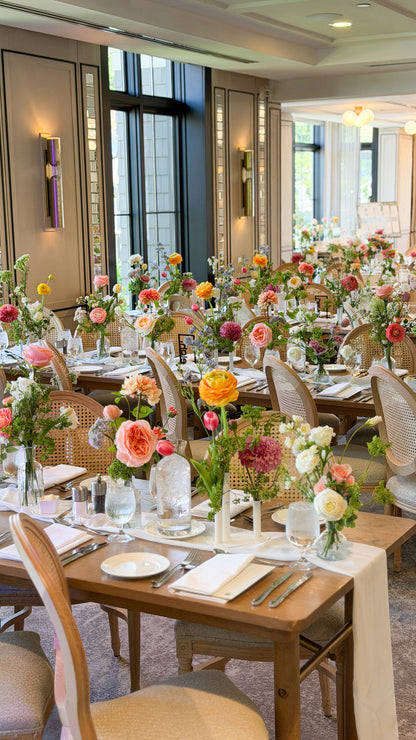 The Sunburst Bud Vase Tabletop Package