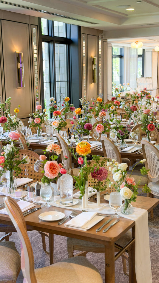 The Sunburst Bud Vase Tabletop Package