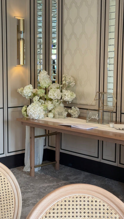 The White Hydrangea Aisle