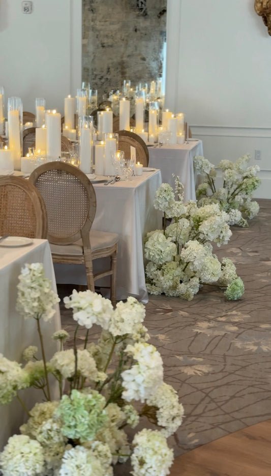 The White Hydrangea Aisle