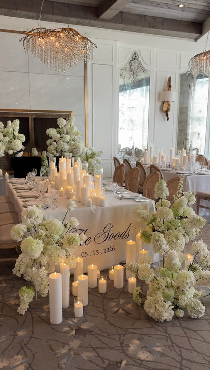 The White Hydrangea Backdrop