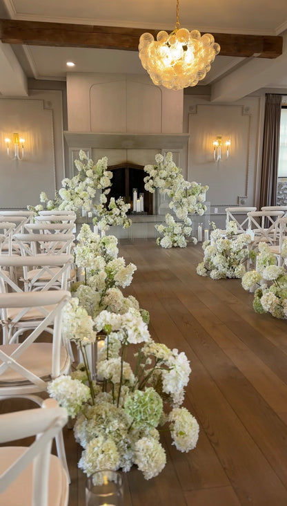 The White Hydrangea Aisle