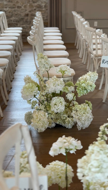 The White Hydrangea Aisle