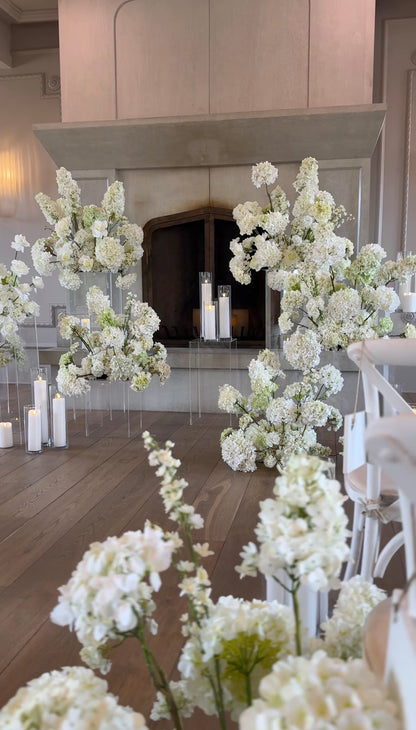 The White Hydrangea Backdrop