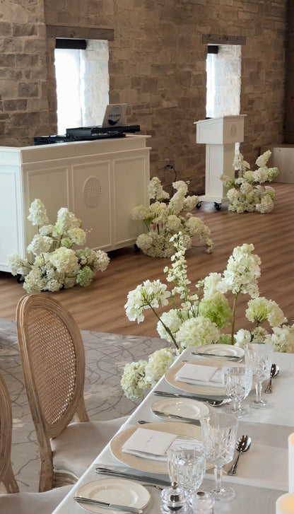 The White Hydrangea Aisle