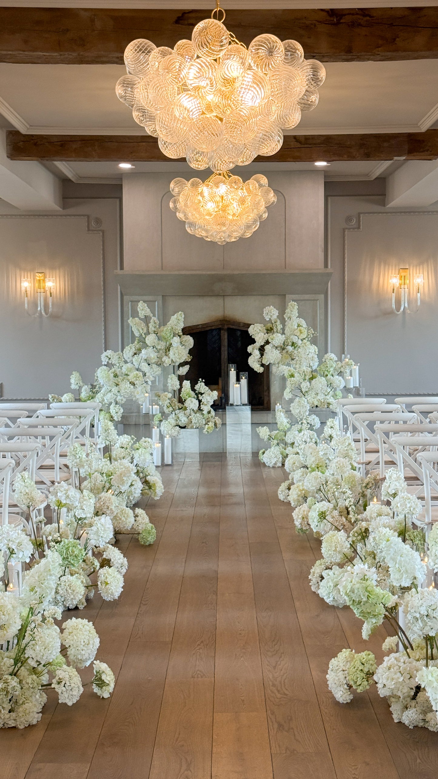 The White Hydrangea Backdrop