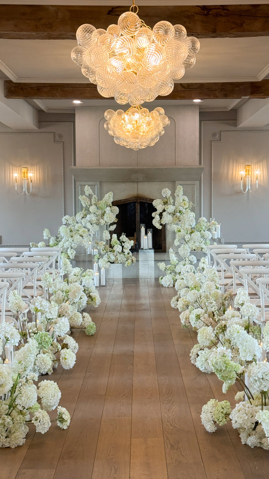 The White Hydrangea Backdrop