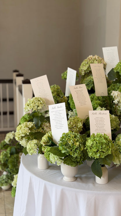 The Hydrangea Seating Chart
