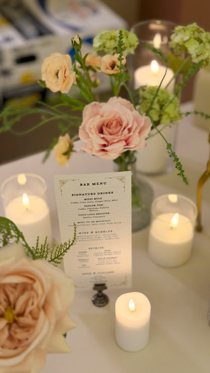 The Peach + Blush Garden Bud Vase Tabletop Package
