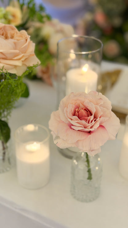 The Peach + Blush Garden Bud Vase Tabletop Package
