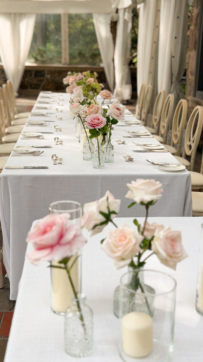 The Peach + Blush Garden Bud Vase Tabletop Package