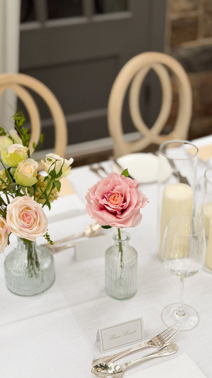 The Peach + Blush Garden Bud Vase Tabletop Package