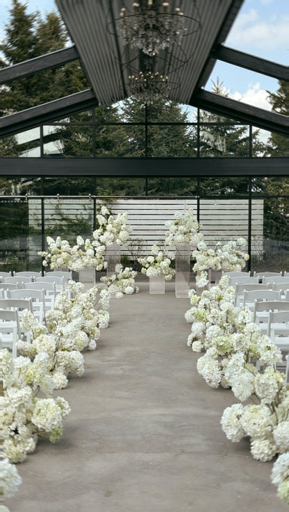 The White Hydrangea Backdrop