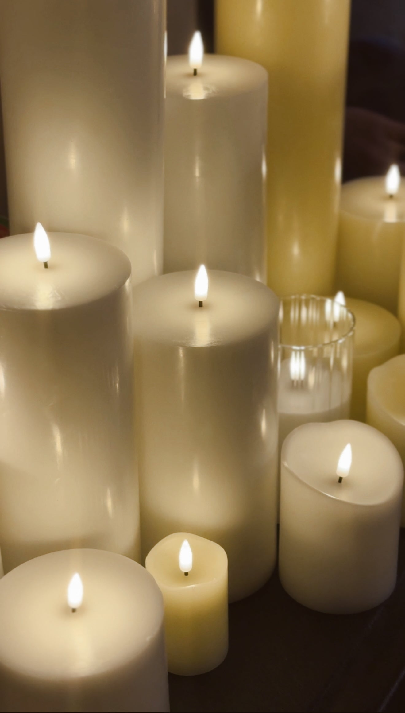 Flameless Real Paraffin Wax Candle Rental *NEW*